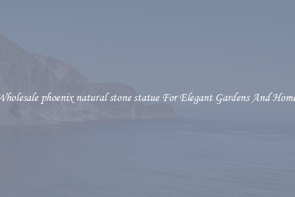 Wholesale phoenix natural stone statue For Elegant Gardens And Homes