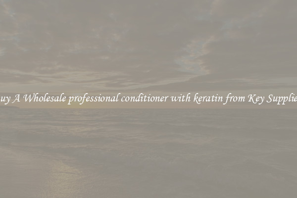 Buy A Wholesale professional conditioner with keratin from Key Suppliers