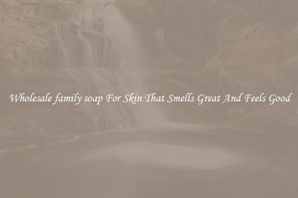 Wholesale family soap For Skin That Smells Great And Feels Good