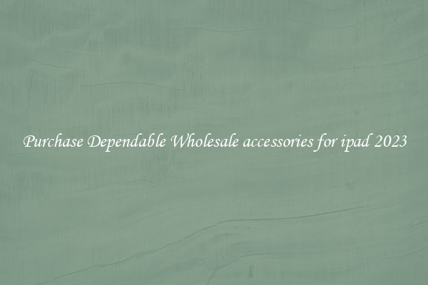 Purchase Dependable Wholesale accessories for ipad 2023