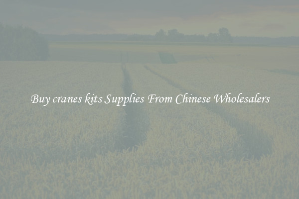 Buy cranes kits Supplies From Chinese Wholesalers