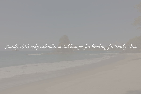 Sturdy & Trendy calendar metal hanger for binding for Daily Uses