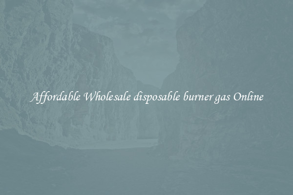 Affordable Wholesale disposable burner gas Online
