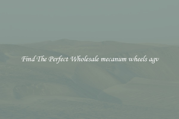 Find The Perfect Wholesale mecanum wheels agv