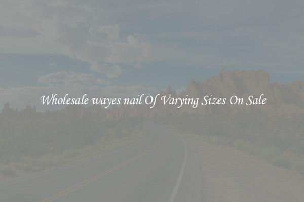 Wholesale wayes nail Of Varying Sizes On Sale