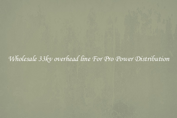 Wholesale 33kv overhead line For Pro Power Distribution