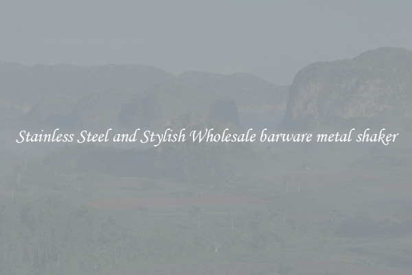 Stainless Steel and Stylish Wholesale barware metal shaker