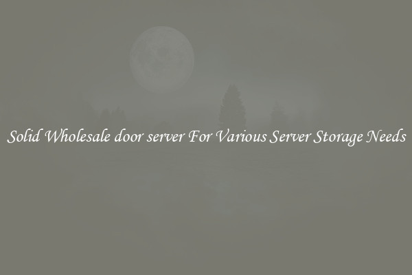 Solid Wholesale door server For Various Server Storage Needs