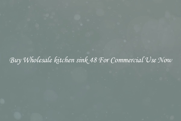 Buy Wholesale kitchen sink 48 For Commercial Use Now